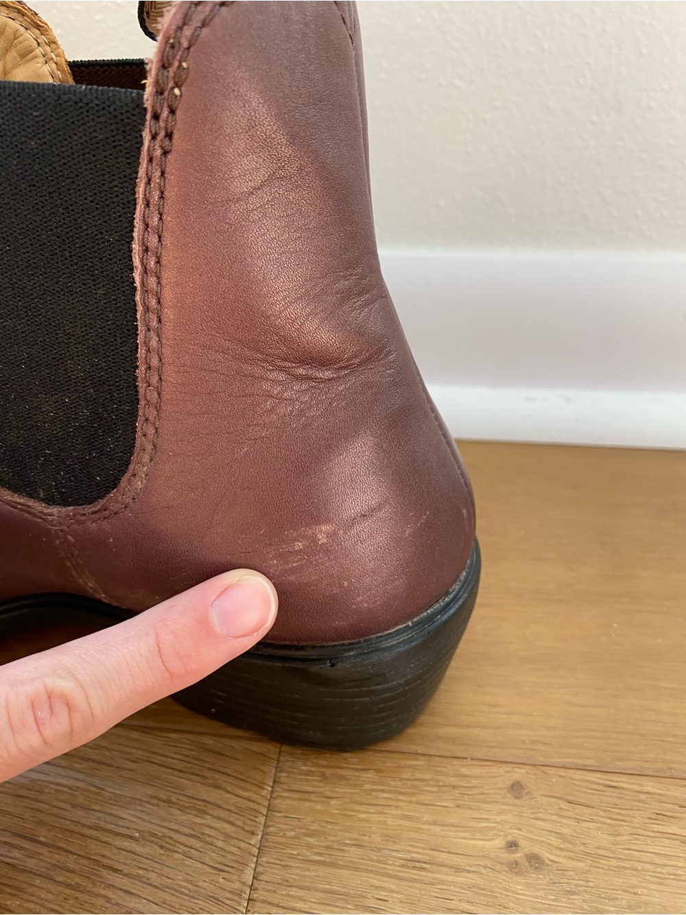 Blundstone metallic Brown Leather Chelsea Ankle Boots with Black Elastic size9.5 - Picture 4 of 7